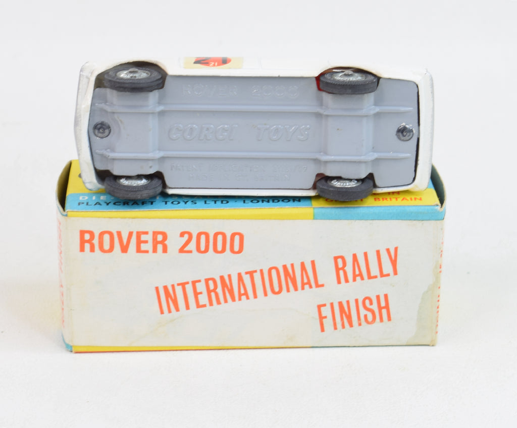 Corgi toys 322 Rover 2000 'International Rally Finish' Virtually
