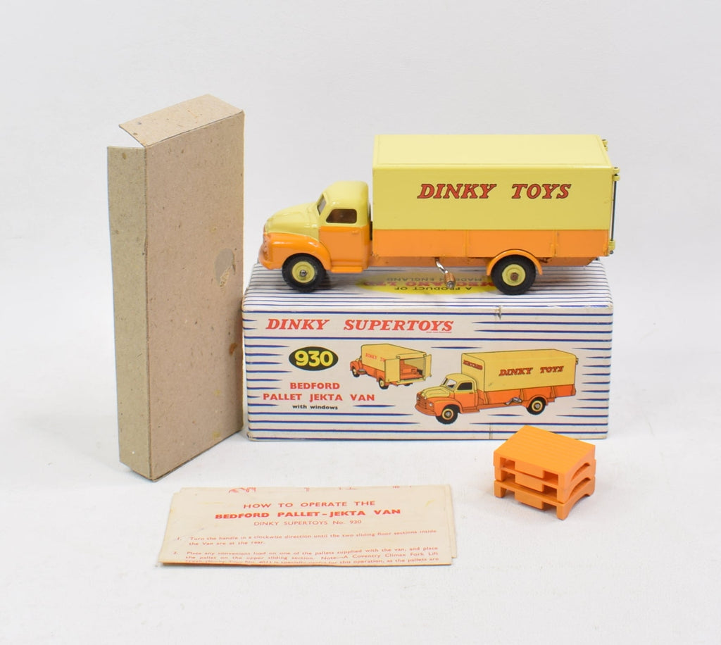 Dinky Toys 930 Pallet-jekta Van Virtually Mint Nice Box ''bgs Collecti 