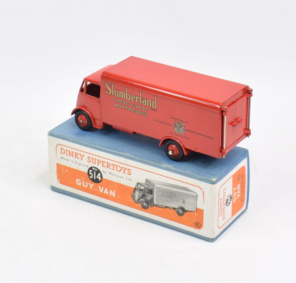 Dinky Toys 514s – Fourgon GUY VAN Slumberland Avec Matelas Intérieurs Rouges, échelle 1:50