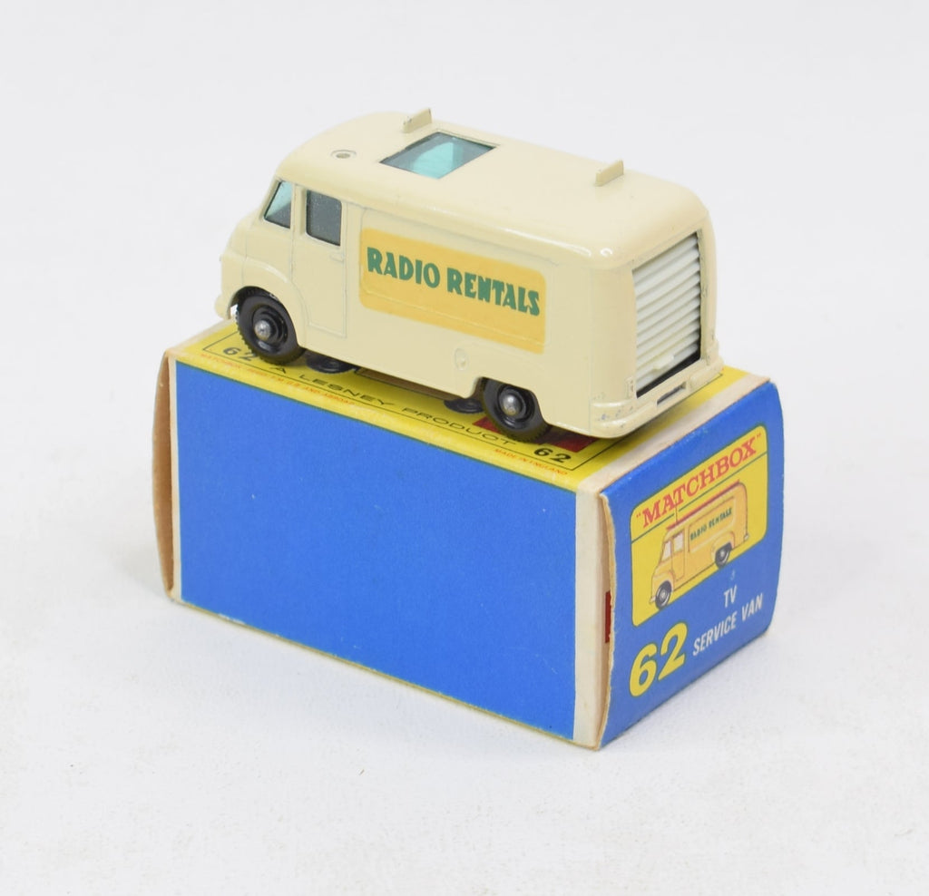 Matchbox #62 RENTASET TV SERVICE VAN complete diecast with