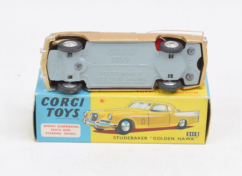 Corgi Toys Collection - Studebaker Golden Hawk 1957 - Miniature 1/43 Bleue - Réédition Chine
