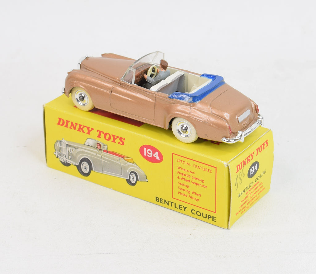 Dinky Toys 194 Bentley Coupe Virtually Mint/Boxed – JK DIE-CAST MODELS