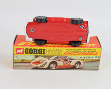 Corgi toys 371 Porsche Virtually Mint/Nice box (light blue blue engine cover)