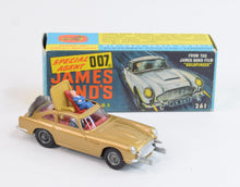 Corgi Toys 261 James Bond DB5 Virtually Mint/Nice box (Toffee Gold)