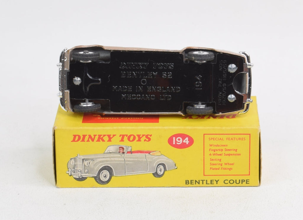 Dinky Toys 194 Bentley S2 Coupé - Gris - Made In England - Boîte D'origine TBE