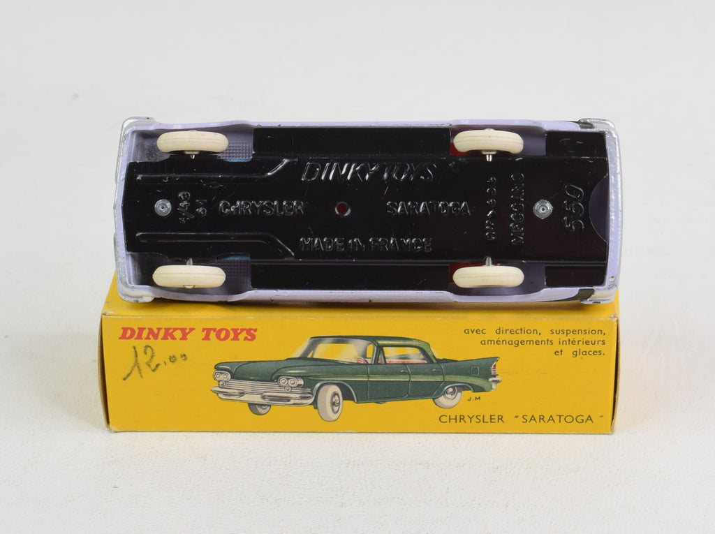 CHRYSLER SARATOGA de DINKY TOYS FRANCE ref : 550, vintage, rose vif