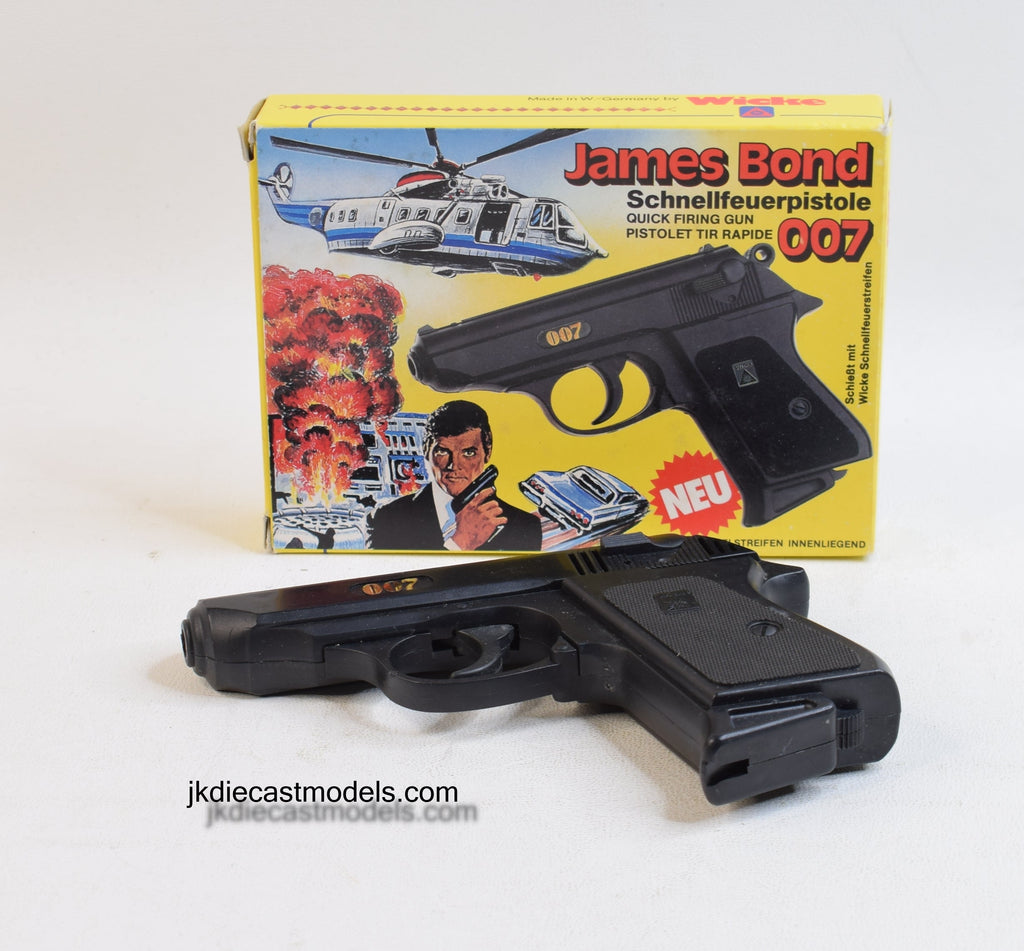 Lot 2 Pistolets Jouet Agent Secret James Bond Luger & 45M Années 70 Einzinger