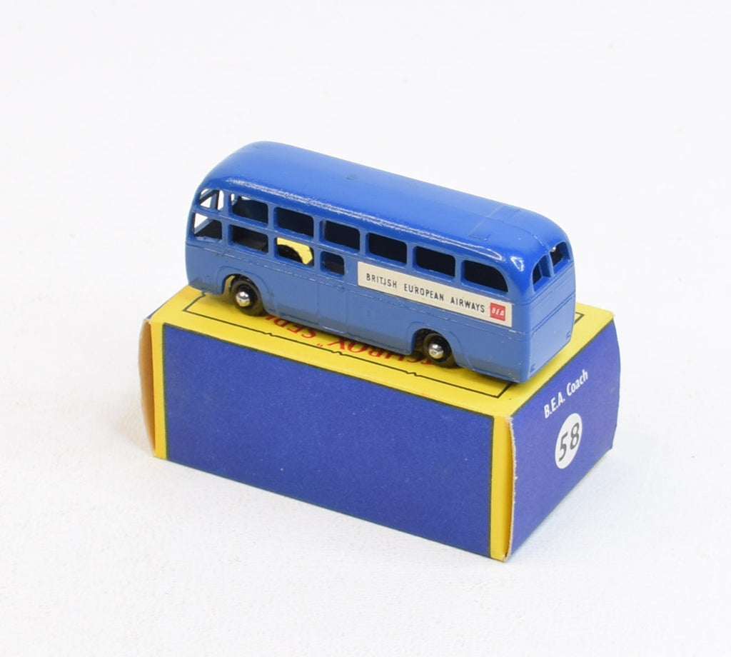 Matchbox Lesney 58 B.E.A Coach BPW/B3 box Virtually Mint/Lovely