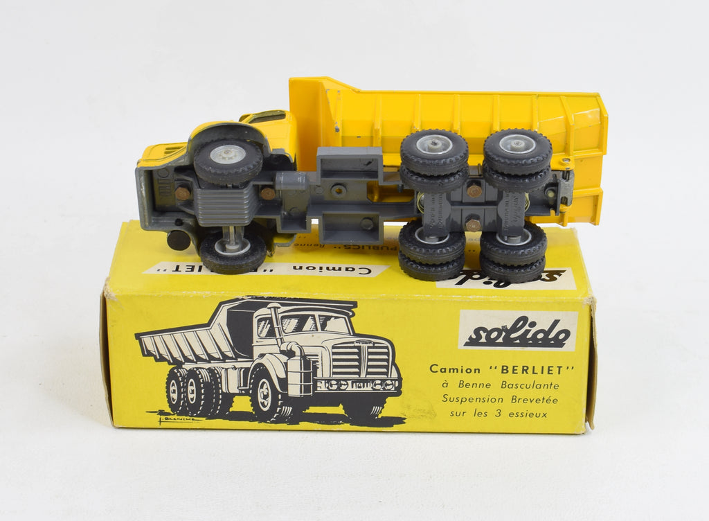 Camion Benne Berliet Solido N°303 – Échelle 1:43 – Métal – Occasion Très Bon état
