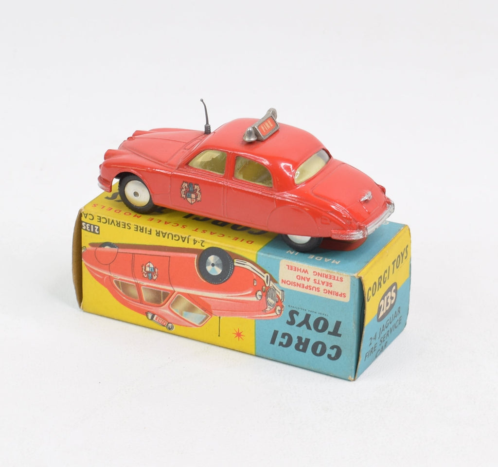 Corgi toys 213s 2.4 Jaguar Fire Car Virtually Mint/Nice box