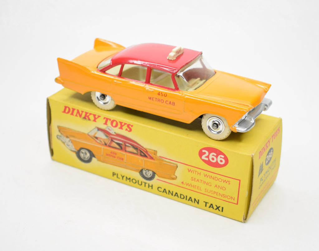 Dinky toys 266 Plymouth Canadian Taxi Very Near Mint/Boxed. – JK