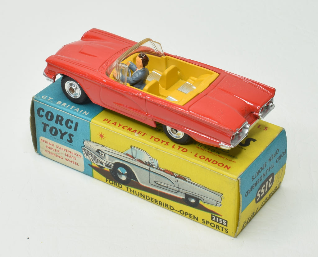 Corgi Toys Ford Thunderbird 1962 - Réf. 214, échelle 1:43, Zamak, Occasion (Near Mint)