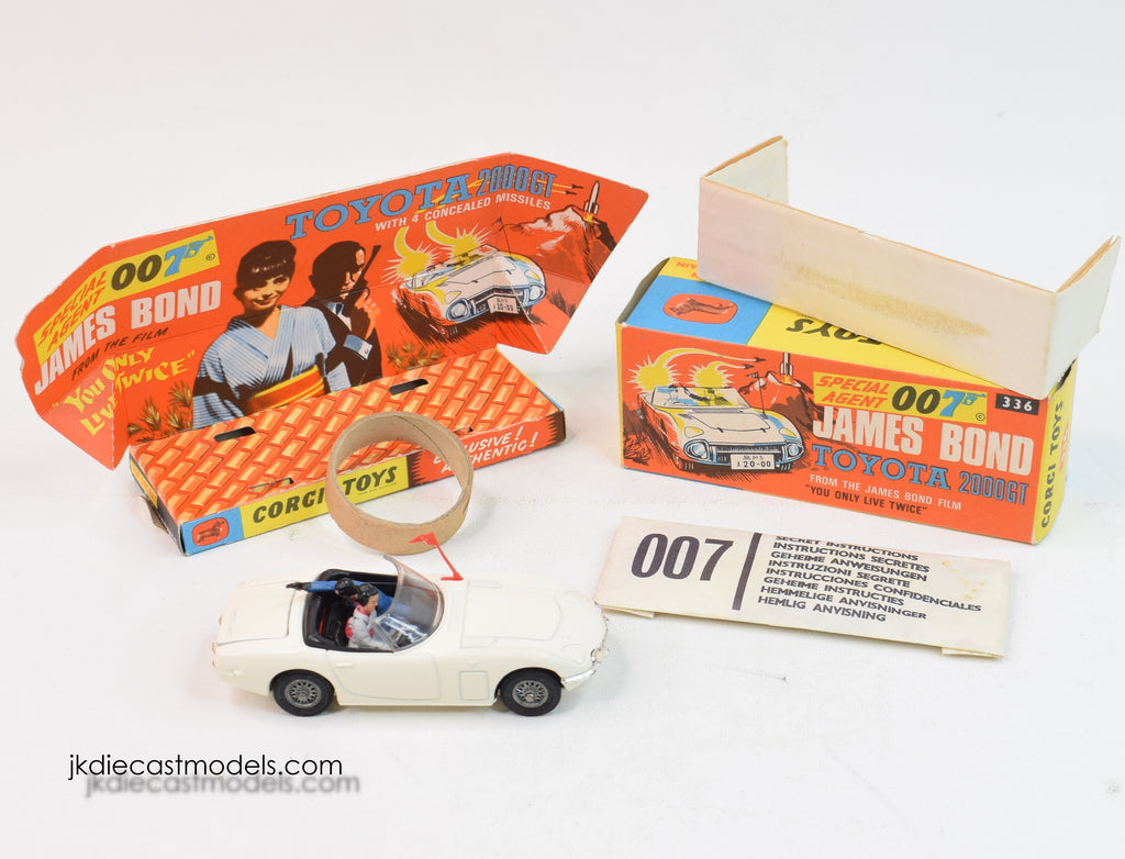 Corgi toys 336 James Bond Toyota Virtually Mint/Nice box – JK DIE