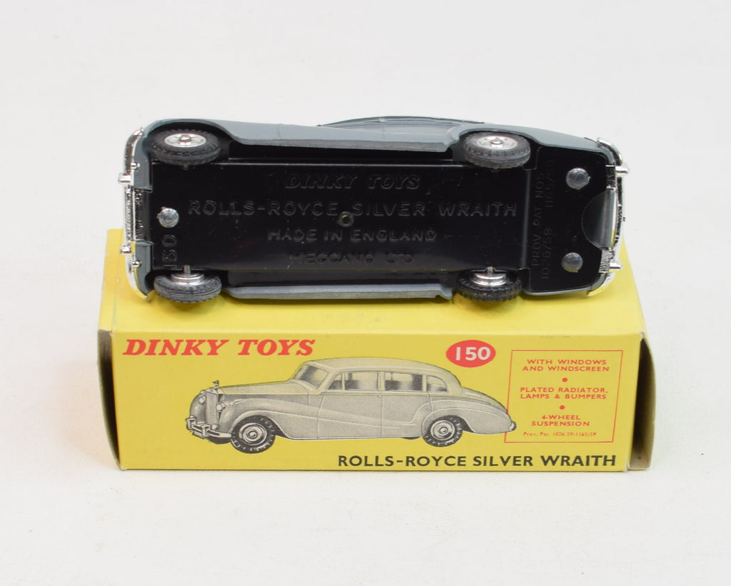 Dinky Toys Vintage – Rolls Royce Silver Wraith N°150 – Argent – Échelle 1:50 – Occasion