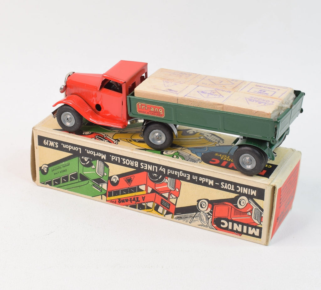 Tri Ang Minic Articulated Delivery Lorry Virtually Mint Boxed Jk Die Cast Models