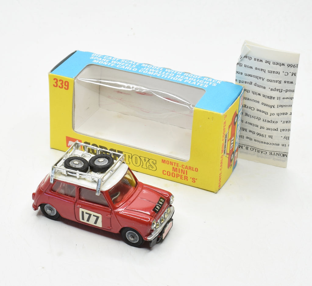 通販正規店Corgi Toys \'66 Monte Carlo Mini Cooper S (６０年代絶版品）６６年度モンテカルロラリー出場　ゼッケン２番 コーギー