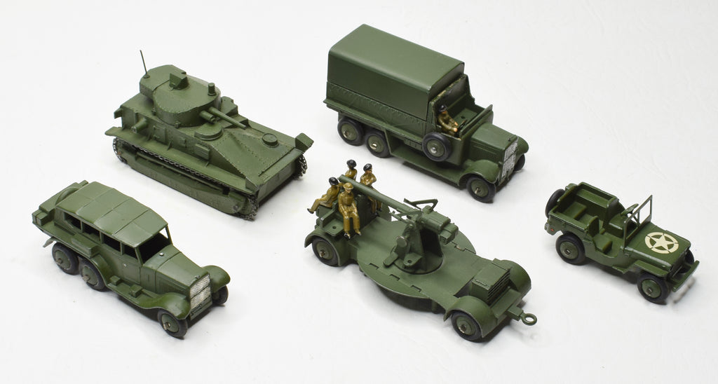 Dinky toy Gift set 5 Military Vehicles Very Near Mint Boxed JK DIE CAST MODELS