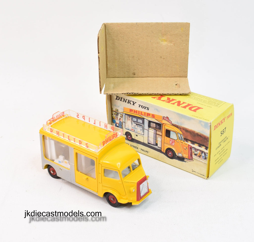 希少DYNKY TOYS Camionnette CITROËN PHILIPS Atlas 1/43 DINKY TOYS 587 Camionnette CITROEN 1200K PHILIPS