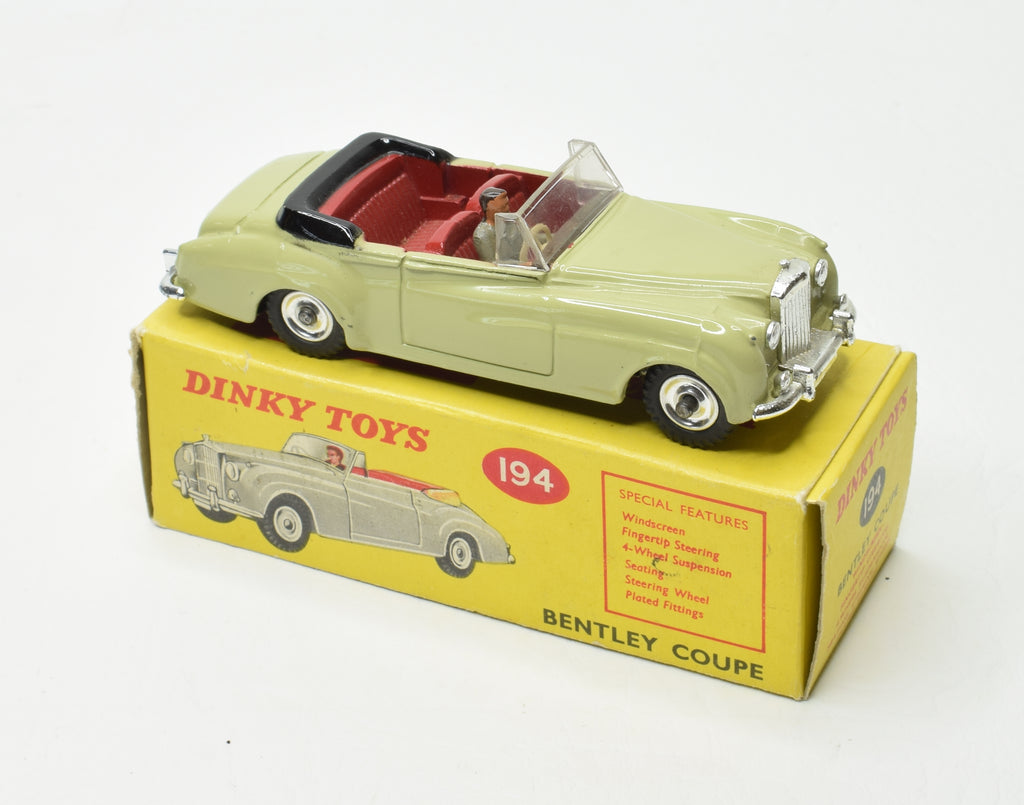 ミニカー DINKY No.190 BENTLEY COUPE Dinky Toys 194 'South African' Bentley Coupe Very Near Mint