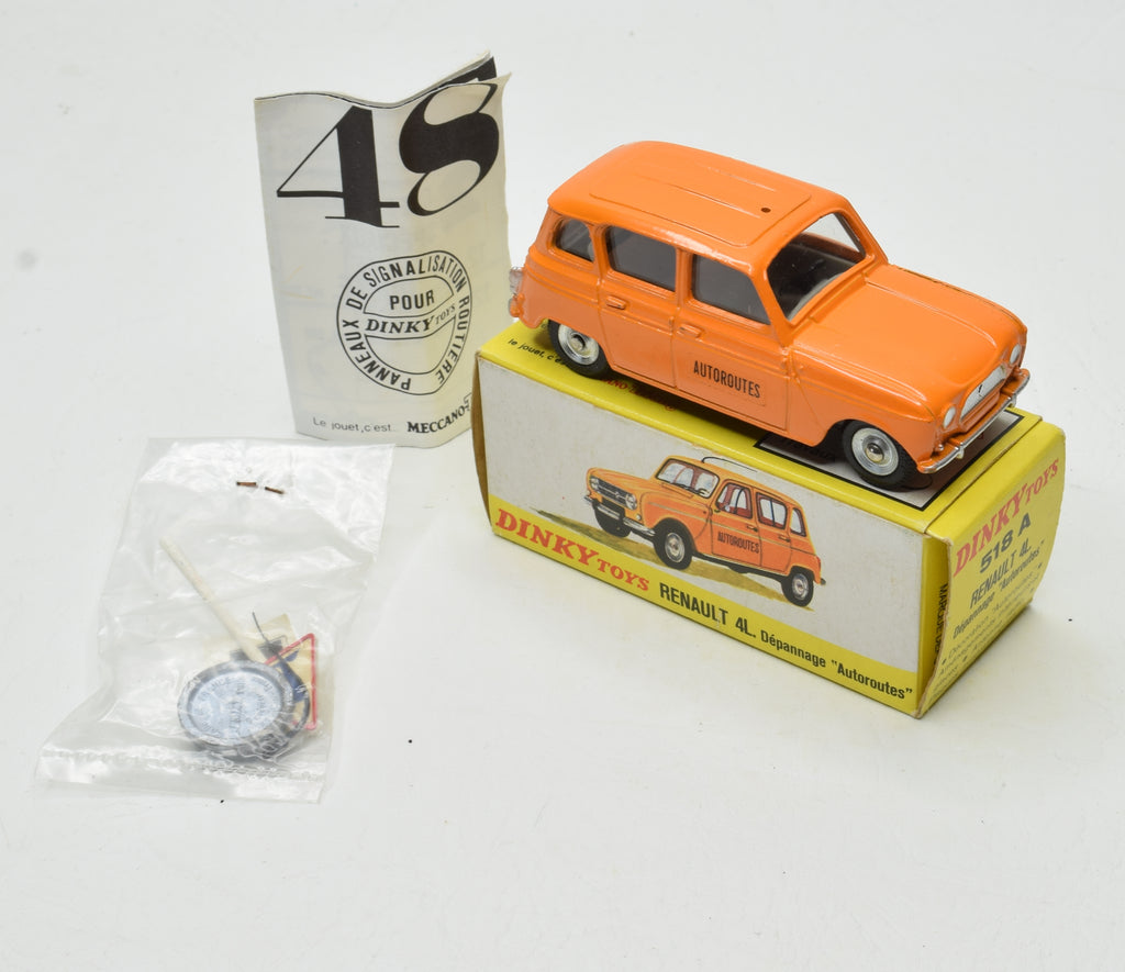 Dinky toys 518A Renault 4 'Depannage Autoroutes' Virtually Mint