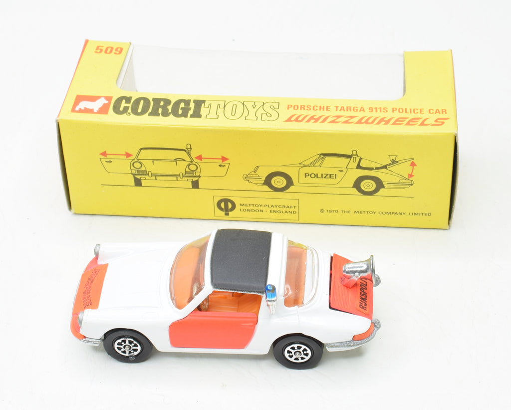 ミニカー CORGI TOYS PORSCHE TARGA 911S Corgi toys 509 Porsche Targa 911s Virtually Mint/Boxed – JK