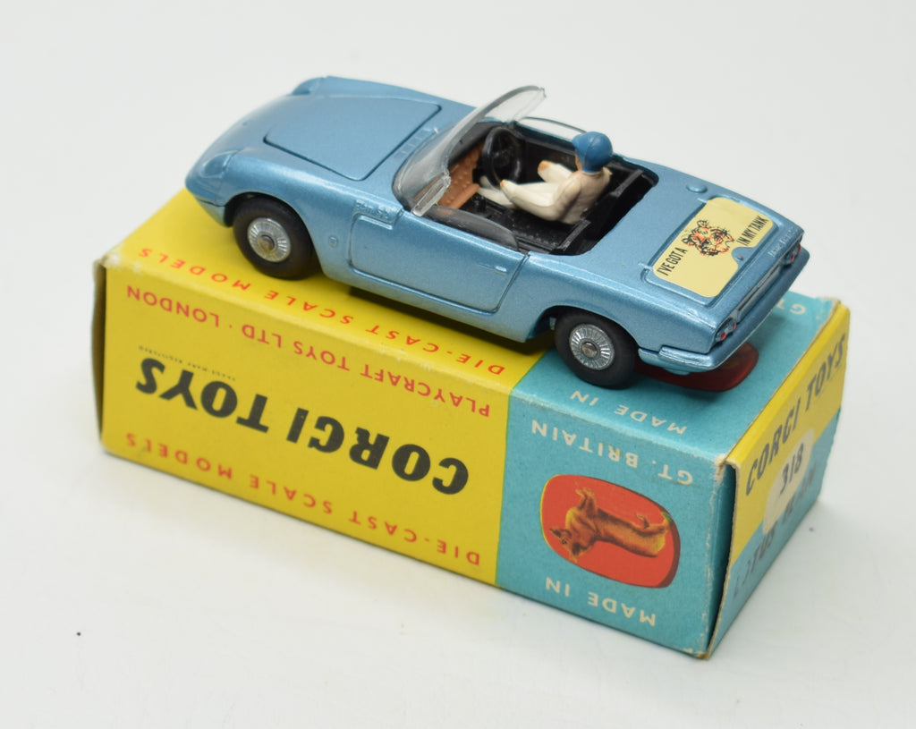 Corgi toys 318 Lotus Elan S2 Very Near Mint/Boxed (Rare box & cast