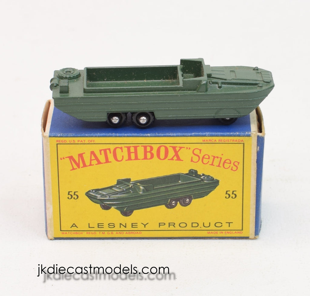 MATCHBOX N° 55 D.U.K.W Amphibian 1958 Lesney Matchbox No. 55 D.U.K.W. Amphibian 1958 Dark Green