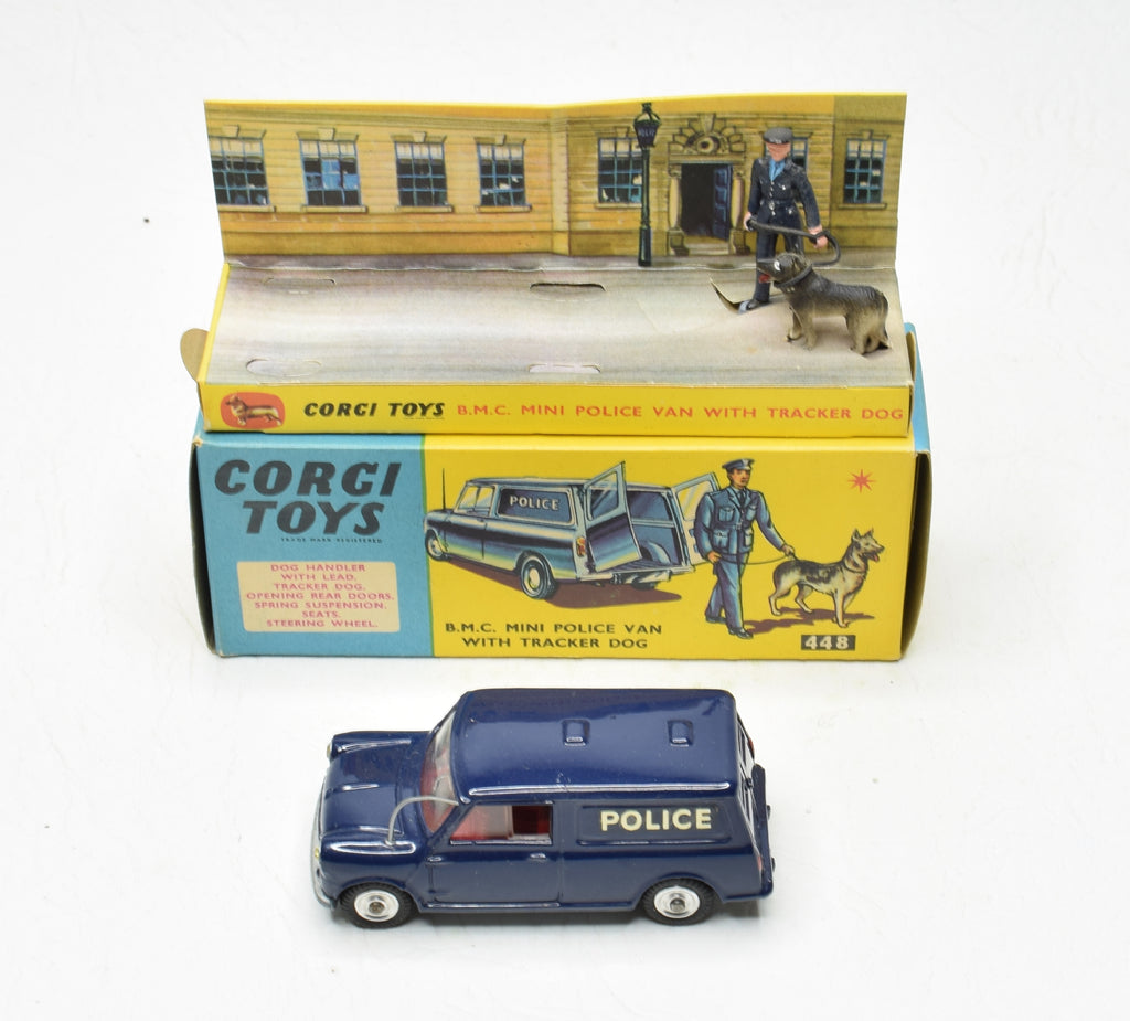 ミニカー CORGI MINI POLICE VAN with TRACKER DOG CORGI 448 B.M.C. MINI POLICE VAN WITH TRACKER DOG