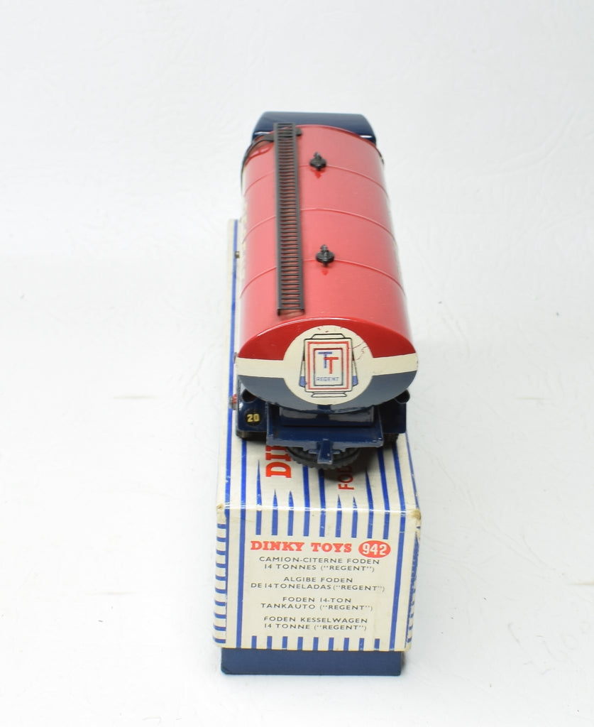 Supertoys Dinky Toys 942 rouge Foden l4 tanker « regent » pour pièces Supertoys Dinky Toys 942 rouge Foden l4 tanker « regent » pour pièces