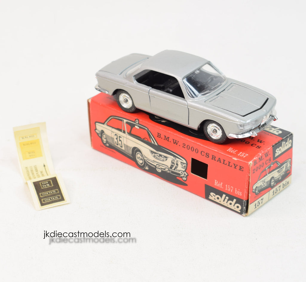 希少！SOLIDO ソリド 157 BMW 2000 CS ラリー ブルー 希少！SOLIDO ソリド 157 BMW 2000 CS ラリー ブルー