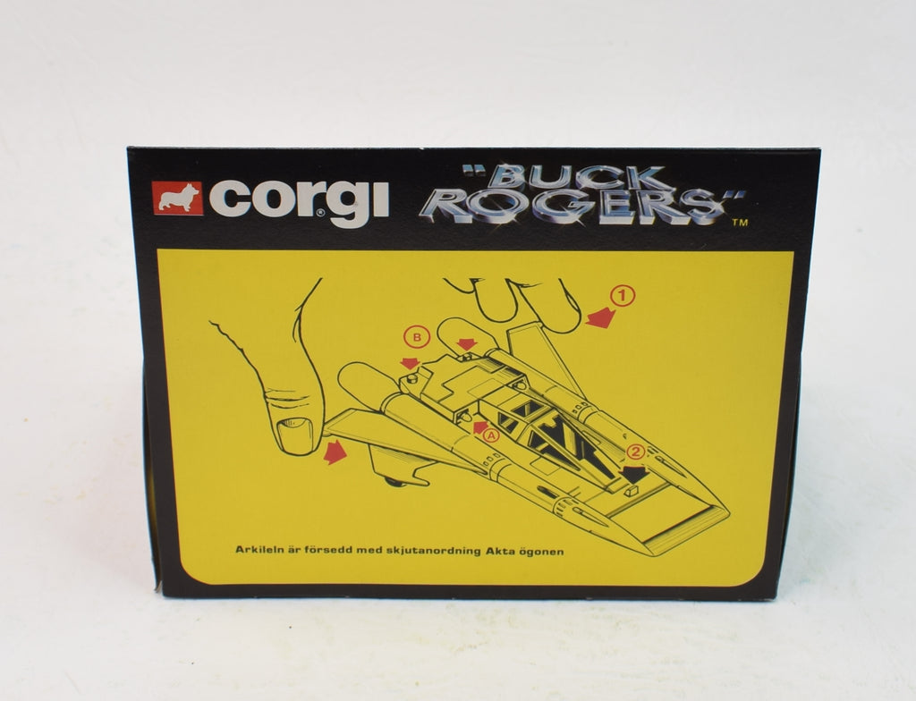 Corgi 647 Buck Rogers – Scatola E Basamento Originali (modello Starfighter Non Incluso) Del 1980