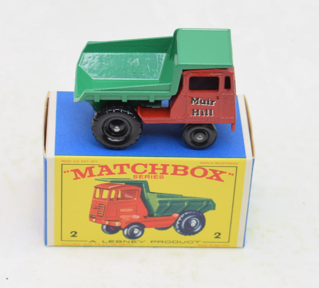 Matchbox Lesney 2 Muir-Hill Dumper Mint/Boxed (PROMOTIONAL) 'Beech