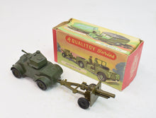 Benbros Qualitoy A.105 Armoured Car & Field Gun Very Near Mint/Boxed The 'Heritage' Collection