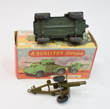Benbros Qualitoy A.105 Armoured Car & Field Gun Very Near Mint/Boxed The 'Heritage' Collection