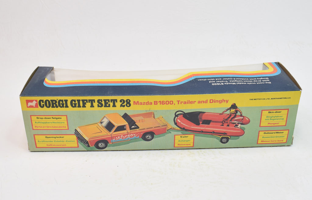 Corgi toys Gift set 28 Mazda B1600 Pick-up, Trailer & Dinghy Virtually – JK  DIE-CAST MODELS