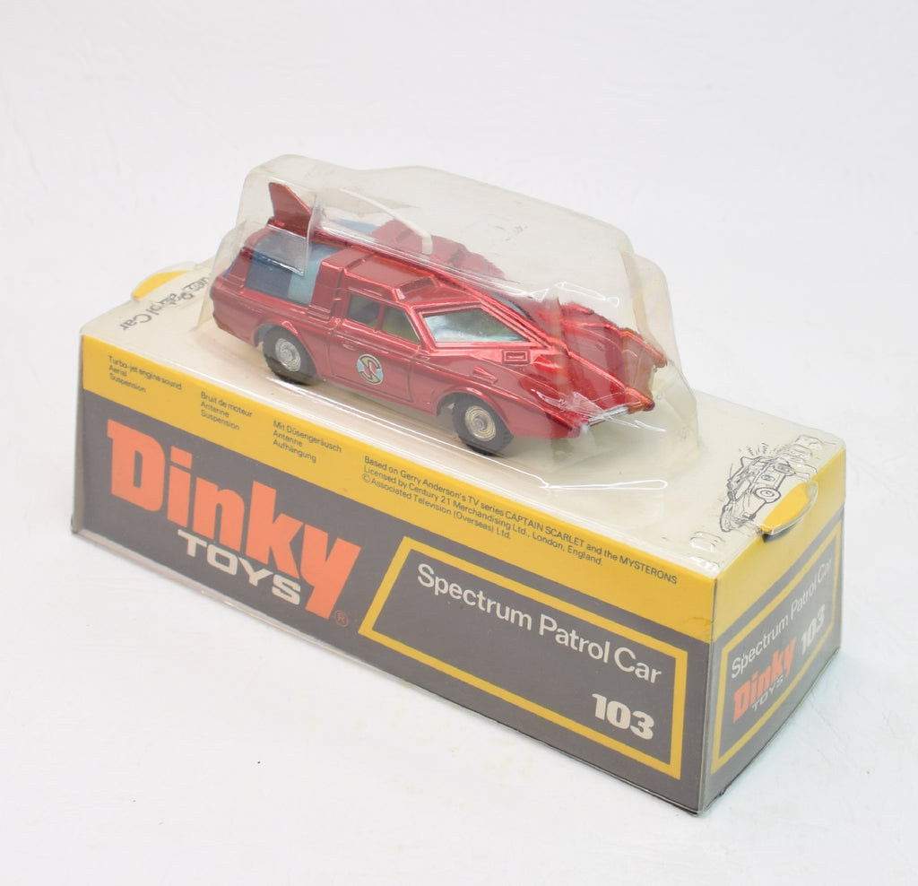 Dinky toys 103 Spectrum Patrol Car (Old shop stock) – JK DIE-CAST