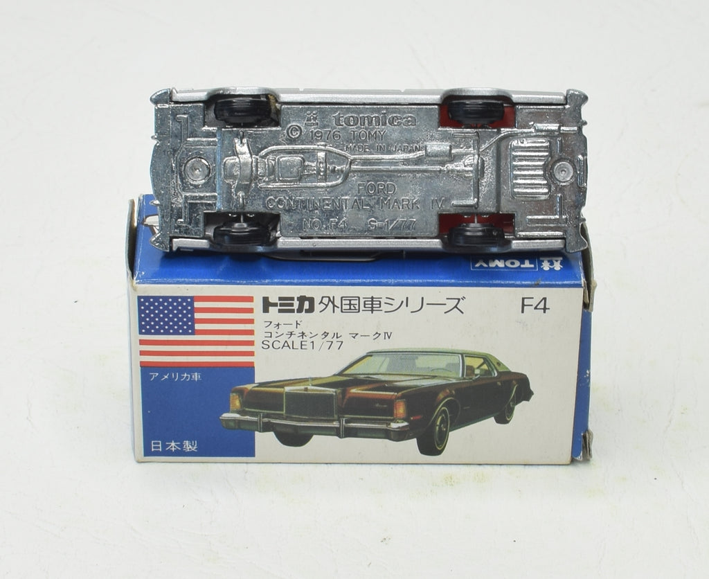 Tomica F4 Ford Continental Mark IV Virtually Mint/Boxed The 'Victoria' – JK  DIE-CAST MODELS