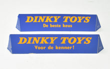 2 x Dutch 'Point of sale' Dinky Counter or Shop window display sign