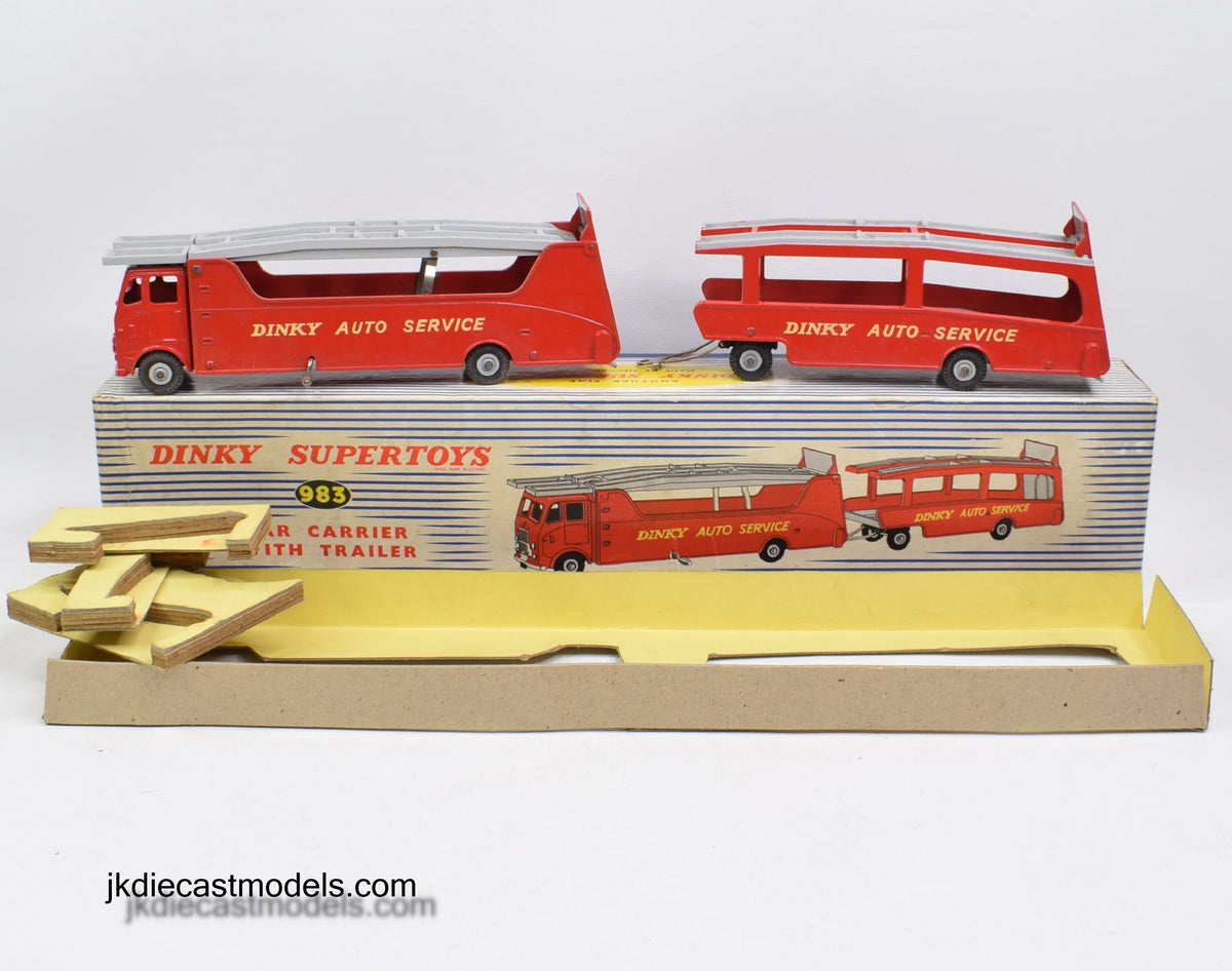 Dinky toys 983 Car Carrier with Trailer Virtually Mint/Boxed