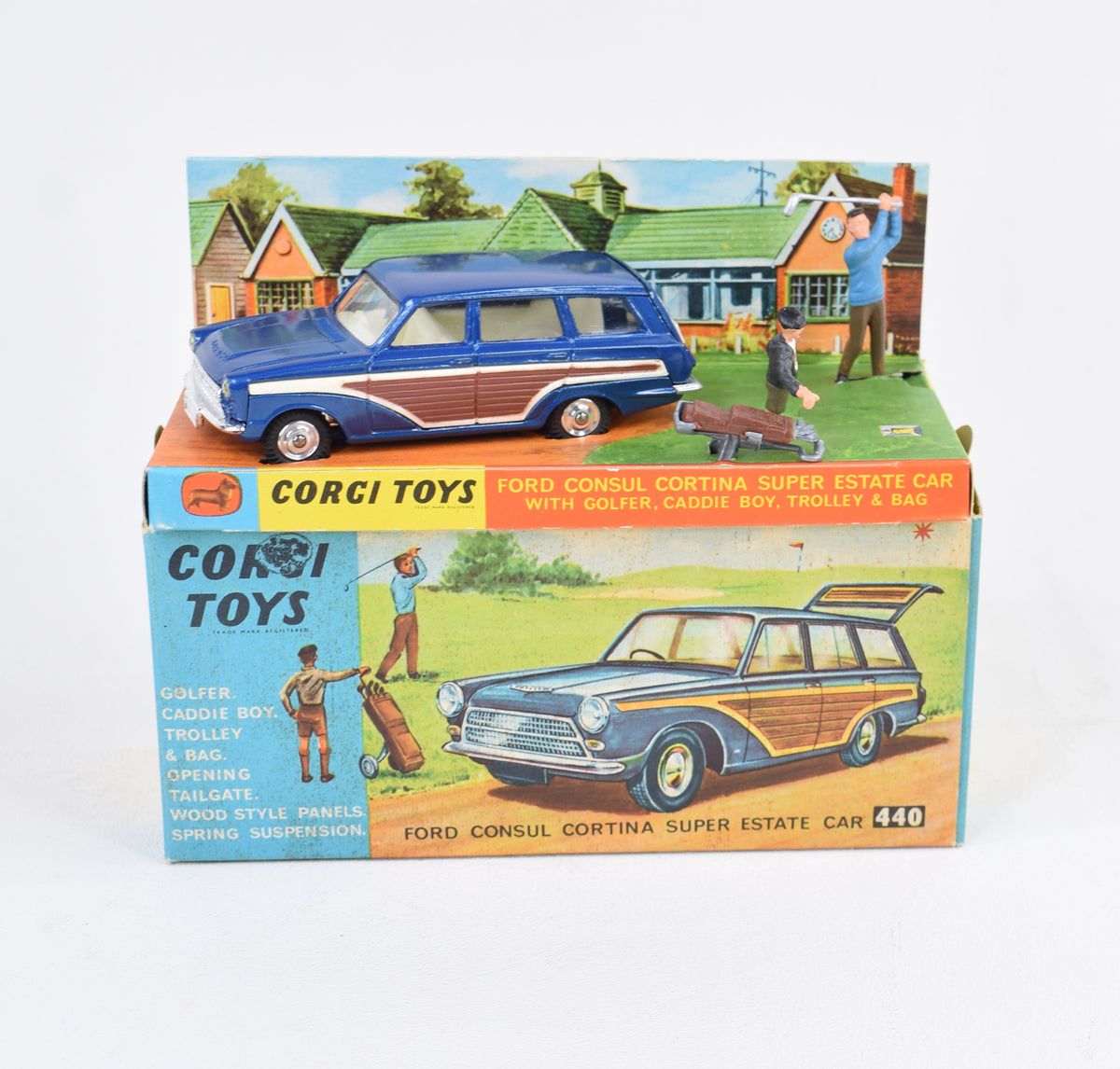 Corgi Toys 440 Consul Golf set Virtually Mint/Nice box