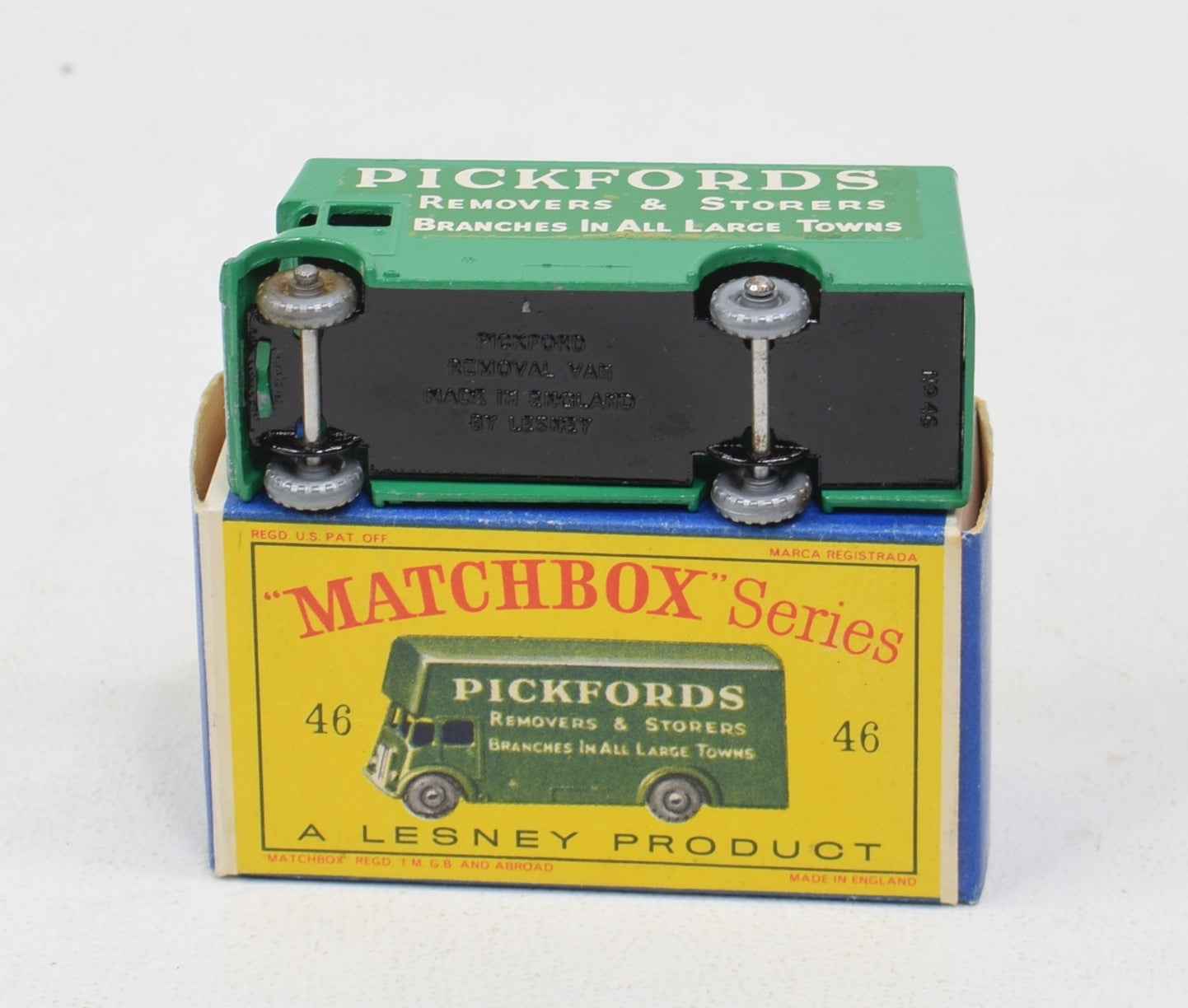 高価値セリー 自動車 2 'Pickfords' Guy No.46b Lesney Matchbox 