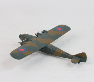 Pre war Dinky toys 66a Heavy bomber (Dark Camouflage) Very near mint