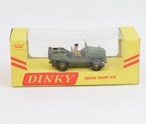 Dinky 674 Austin Champ Virtually Mint/Nice box (Rare box)