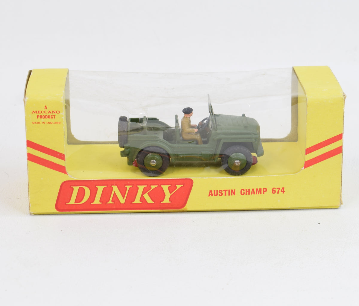 Dinky 674 Austin Champ Virtually Mint/Nice box (Rare box)