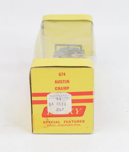 Dinky 674 Austin Champ Virtually Mint/Nice box (Rare box)