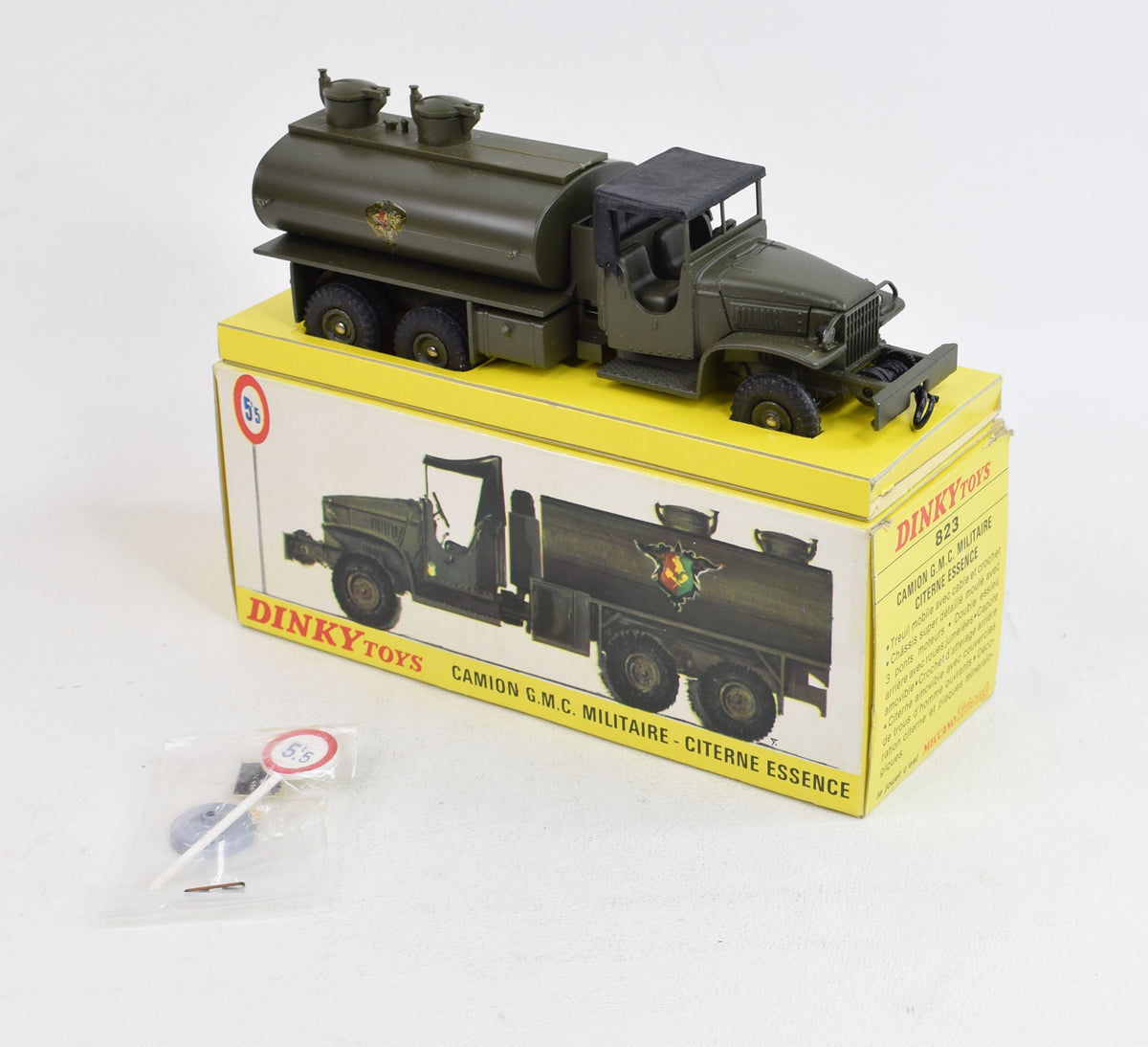 French Dinky 823 G.M.C Military Tanker Virtually Mint/Nice box