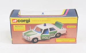 Corgi toys 412 Mercedes 240D Polizei Virtually Mint/Boxed 'Carlton' Collection