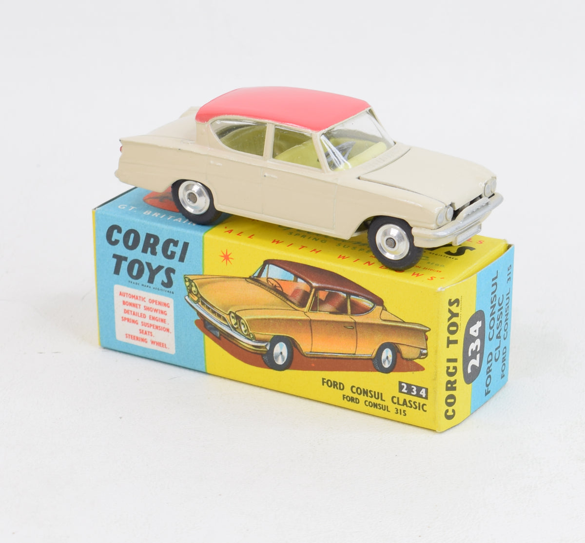 Corgi Toys 234 Ford Consul Virtually Mint/Nice box