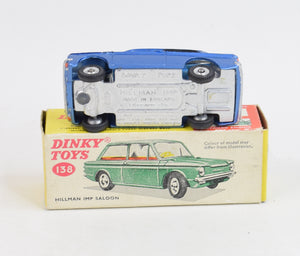 Dinky toys 138 Hillman Imp Virtually Mint/Nice box (Blue interior)