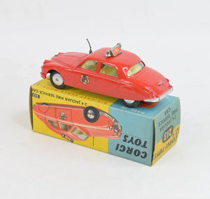 Corgi toys 213 2.4 Jaguar Fire Car Virtually Mint/Boxed